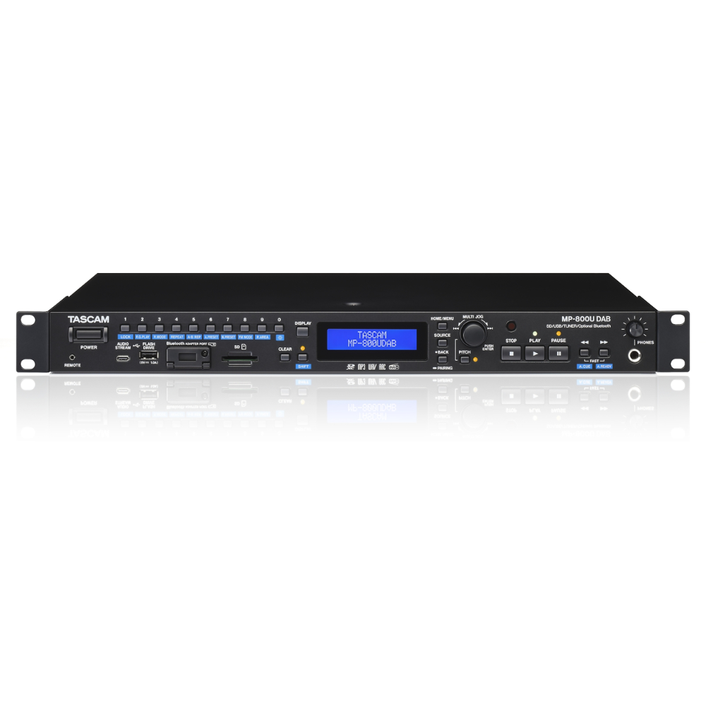 Tascam MP-800UDAB Mediaspeler met Bluetooth