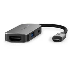 Nedis USB Multi-Port Adapter USB-C naar HDMI & USB-A/C grijs