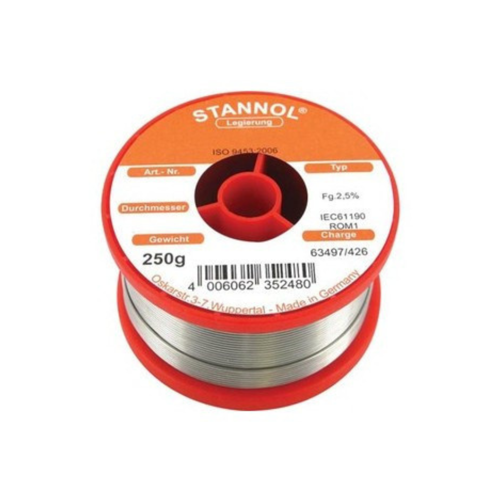 Stannol HS10 tin 1mm 250gram