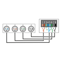DS-24M/3 DMX Rack Split 8x XLR naar 2x RJ45