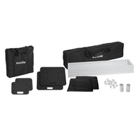 2x Stage Stand 150cm met covers en tas zwart