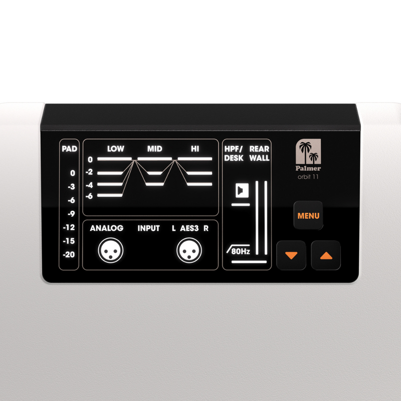 ORBIT 11 W Actieve coaxiale 3-weg studiomonitor wit