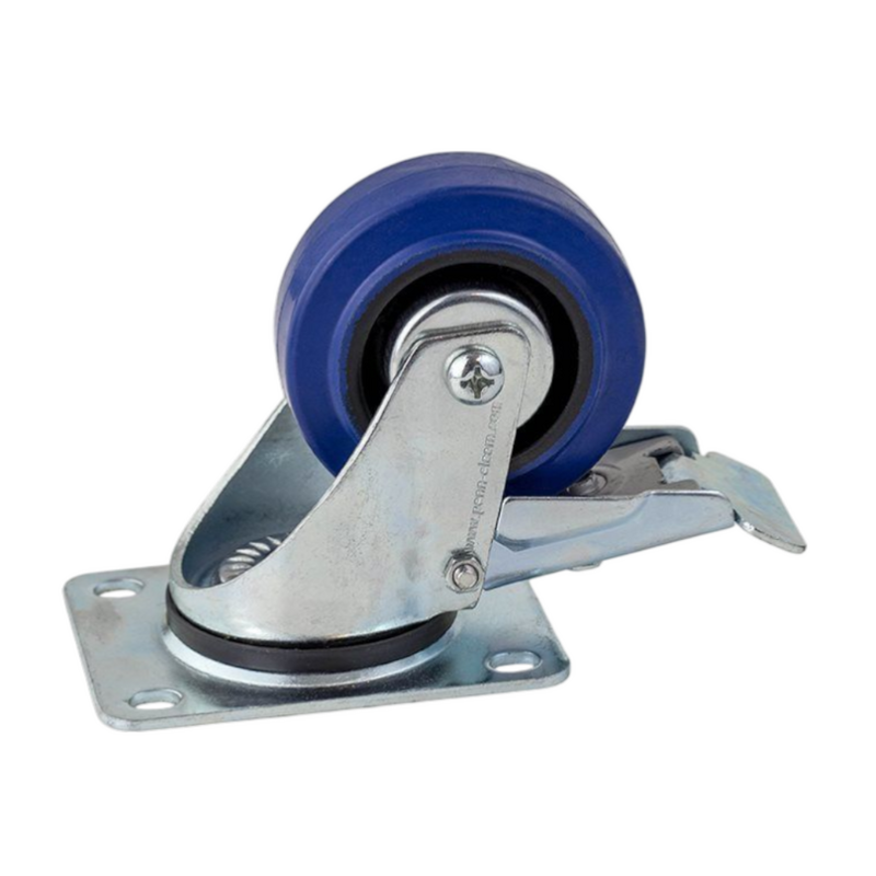 Zwenkwiel met rem 80mm