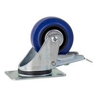 Zwenkwiel met rem 80mm