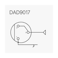 DAD9017 Adapter MicroLock naar TA3F mini-XLR AKG
