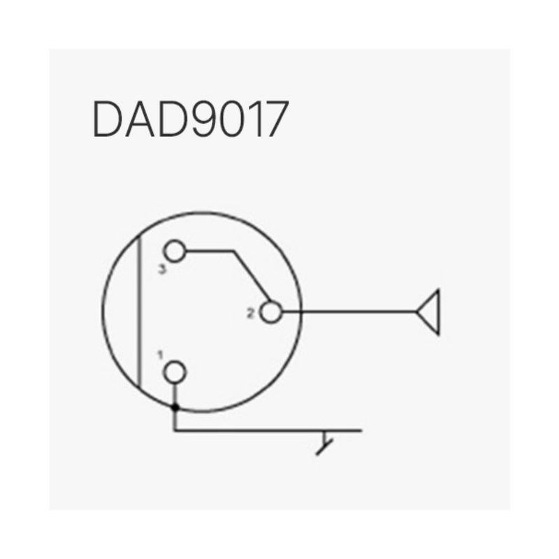 DAD9017 Adapter MicroLock naar TA3F mini-XLR AKG