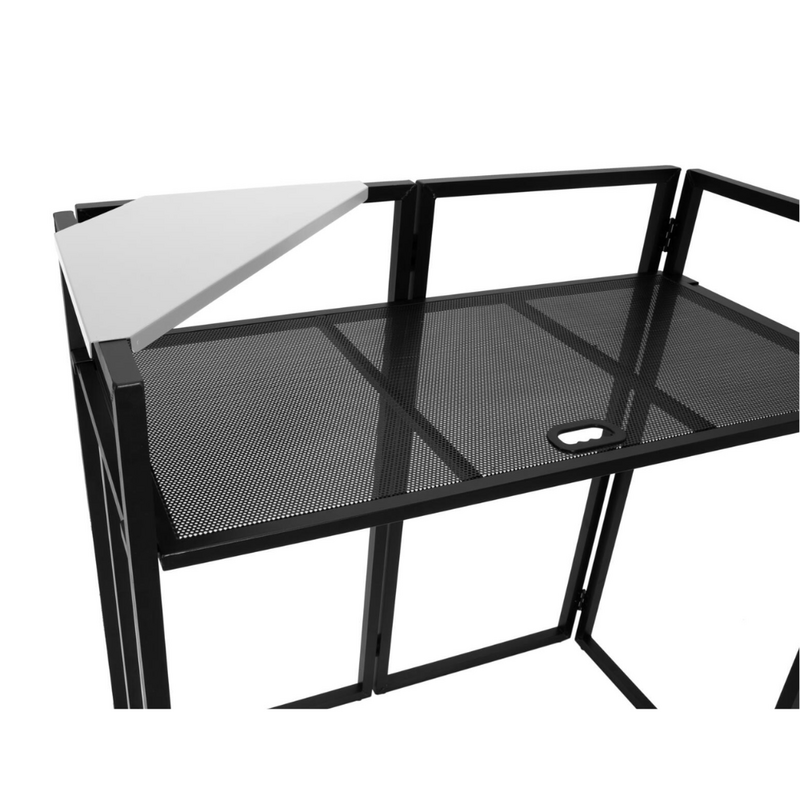 Hoekplaten Wit voor DJ booths met tas set (2 stuks)