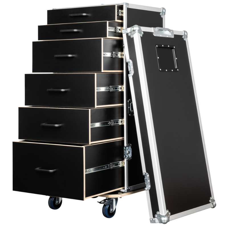 Drawer Case 1 Flightcase met 6 lades