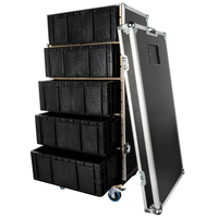 Storage Case 1 Flightcase met 5 kratten