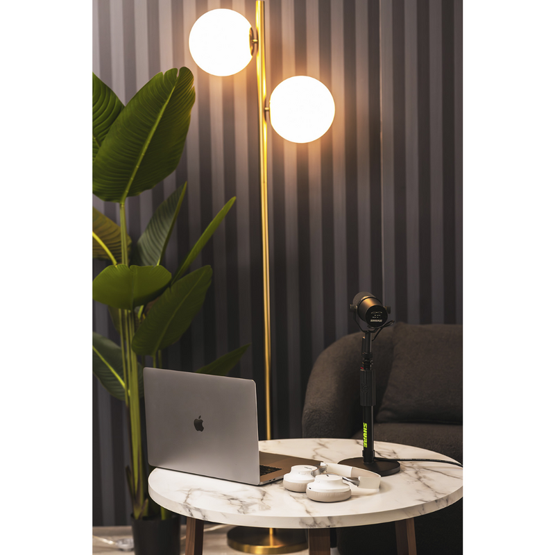 DESKTOP1 Microfoon tafelstatief met ronde voet