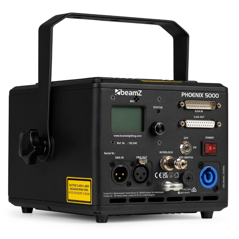 Phoenix 5000 Analoge RGB laserprojector 5000mW