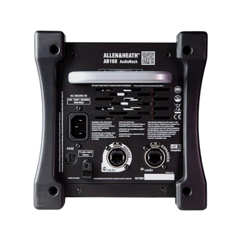 Allen & Heath AB168 AudioRack Draagbare stagebox 16 XLR female 8 XLR male AB168 AudioRack Draagbare stagebox 16 XLR female 8 XLR male