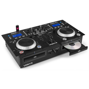 CDJ500 Dubbele speler met versterker CD/MP3/USB/BT