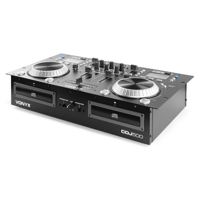 CDJ500 Dubbele speler met versterker CD/MP3/USB/BT
