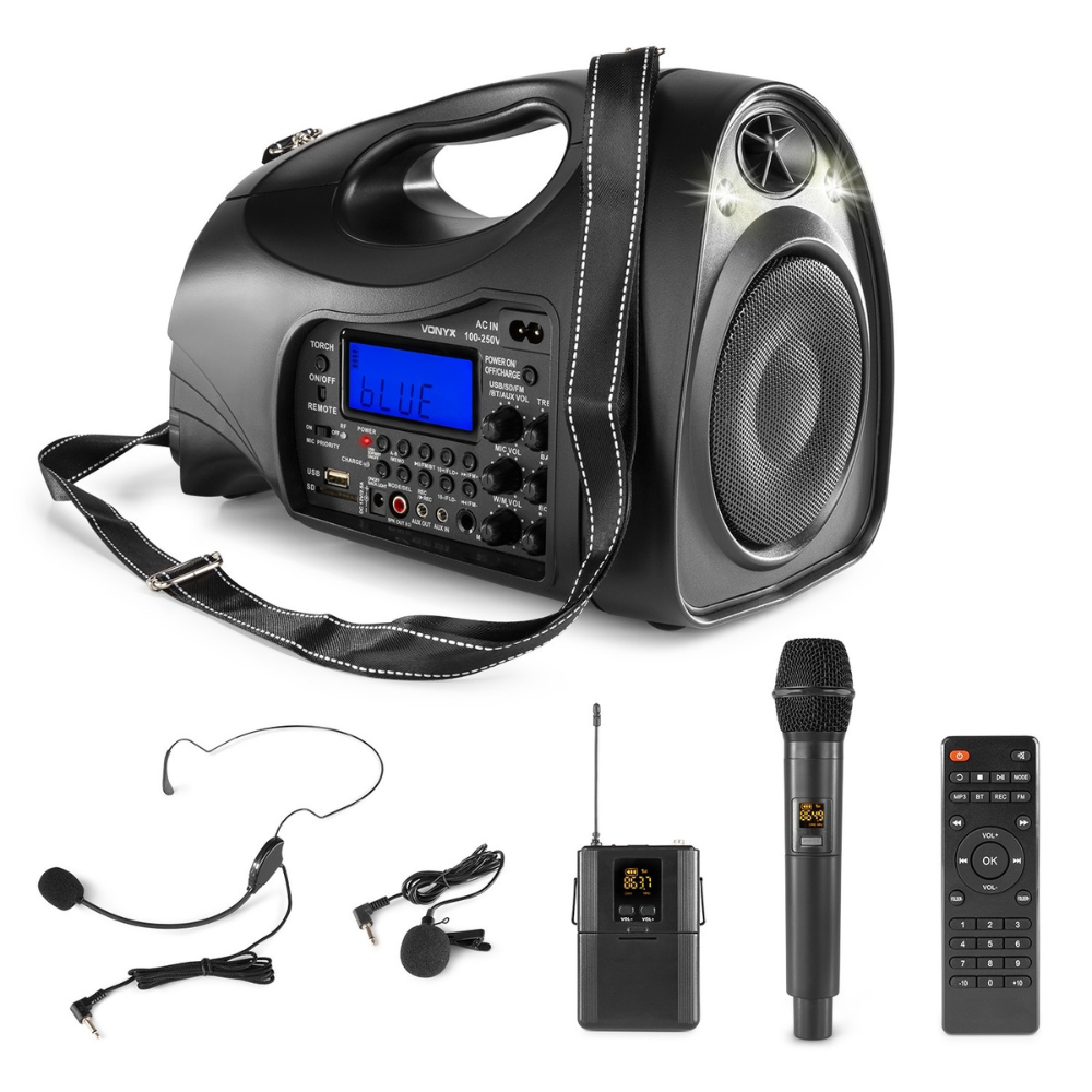 Vonyx ST016 Draadloos PA system UHF Combi