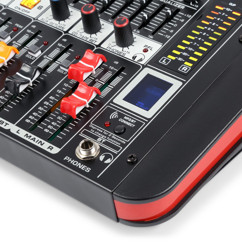 PDM-M804A 8-Kanaals studiomixer met versterker