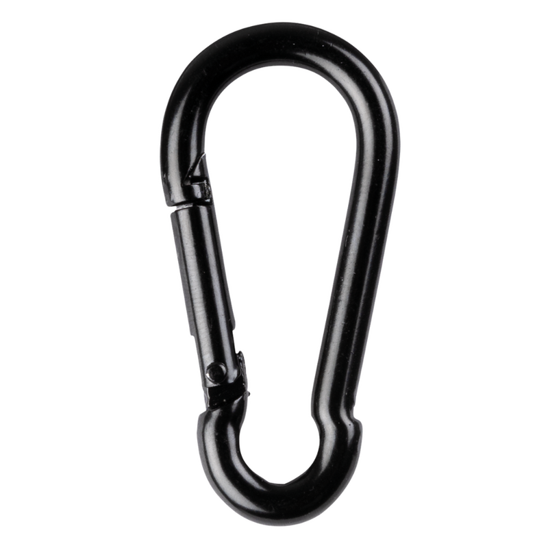 Wentex Karabijnhaak 6 x 60 mm zwart 10 stuks Karabijnhaak 6 x 60 mm zwart 10 stuks