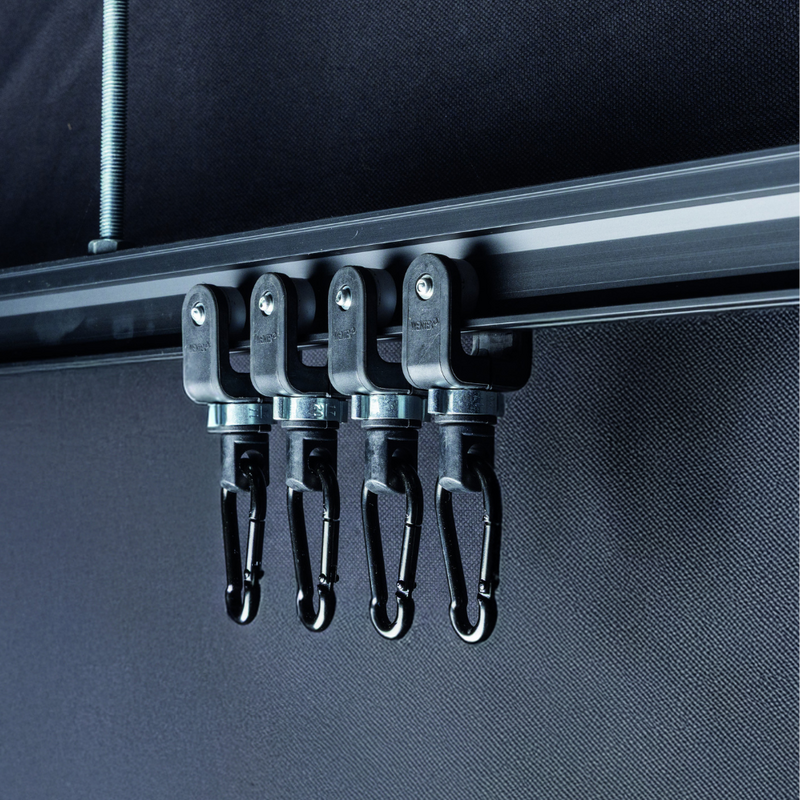 Wentex Karabijnhaak 6 x 60 mm zwart 10 stuks Karabijnhaak 6 x 60 mm zwart 10 stuks