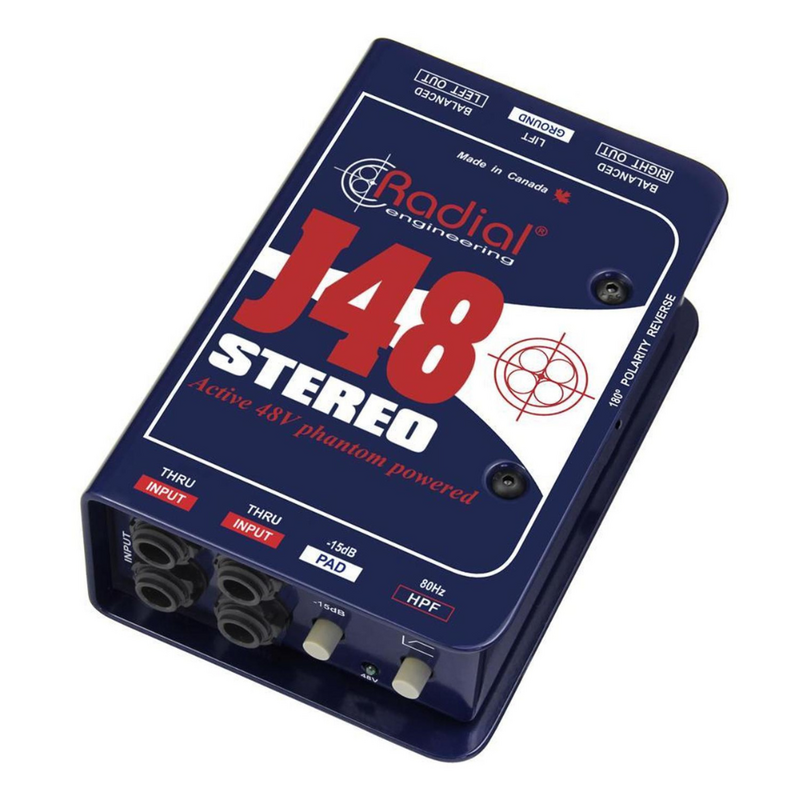 J48 Stereo actieve DI-box