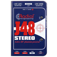 J48 Stereo actieve DI-box