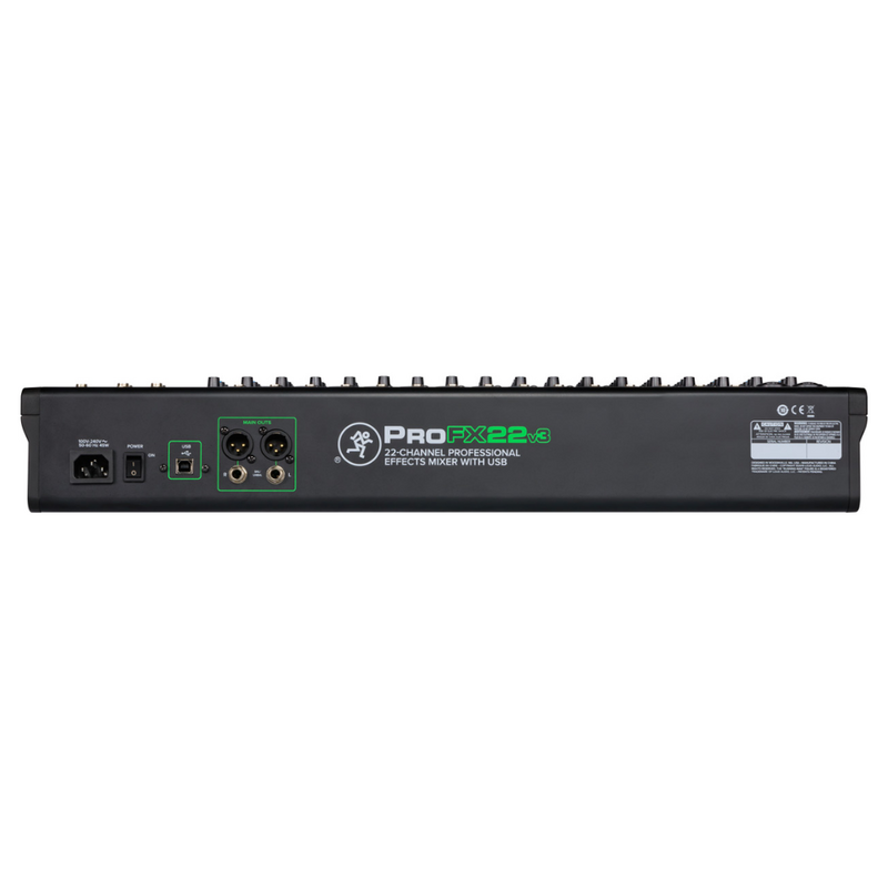 ProFX22v3 22-kanaals mengpaneel met USB-interface