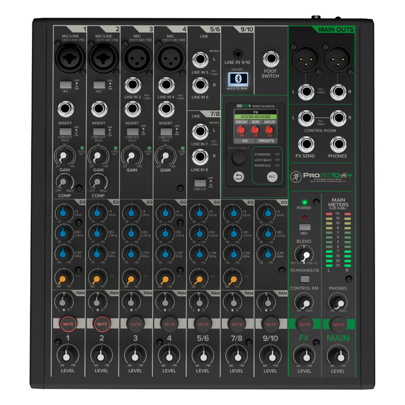 ProFX10v3+ 10-kanaals mengpaneel met USB-interface