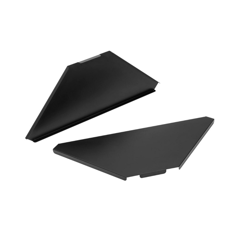 Hoekplaten Zwart voor DJ booths met tas set (2 stuks) 