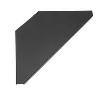 Hoekplaten Zwart voor DJ booths met tas set (2 stuks) 