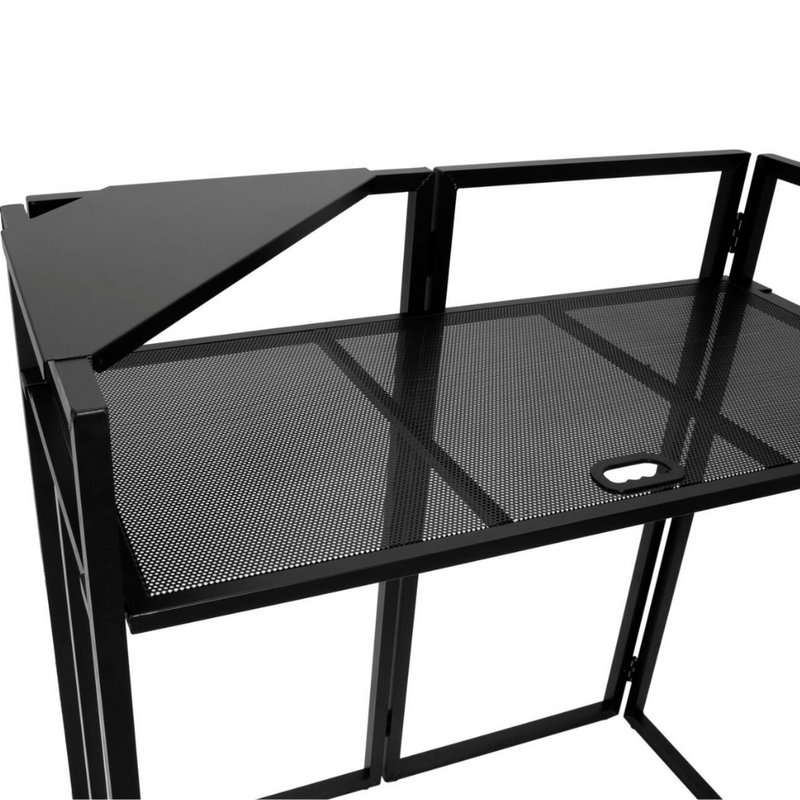 Hoekplaten Zwart voor DJ booths met tas set (2 stuks) 