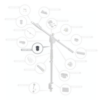 GXSP1001 Microfoonklem en boomhouder 16mm