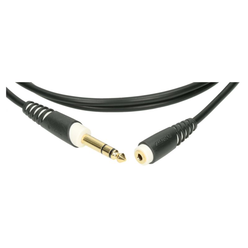 AS-EX60600 Verlengkabel TRS 6,3mm male naar 3,5mm female 6m