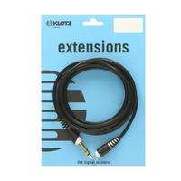 AS-EX60600 Verlengkabel TRS 6,3mm male naar 3,5mm female 6m