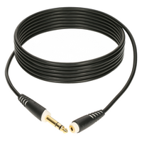 AS-EX60600 Verlengkabel TRS 6,3mm male naar 3,5mm female 6m