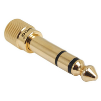 Ultimate Headphone Adapter 3,5mm female naar 6,35mm male met schroefdraad