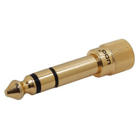 Ultimate Headphone Adapter 3,5mm female naar 6,35mm male met schroefdraad