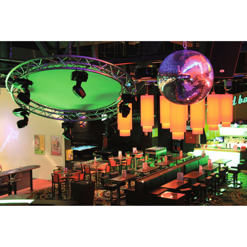 Spiegelbol 30cm spiegeltjes 10x10mm goud