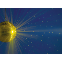 Spiegelbol 40cm spiegeltjes 10x10mm goud