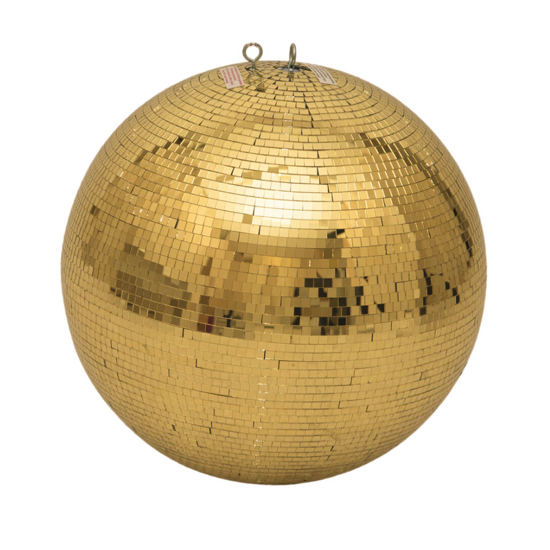 Spiegelbol 40cm spiegeltjes 10x10mm goud