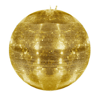 Spiegelbol 75cm spiegeltjes 10x10mm goud