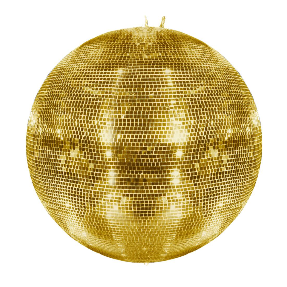 Eurolite Spiegelbol 75cm spiegeltjes 10x10mm goud