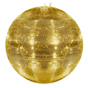 Eurolite Spiegelbol 100cm spiegeltjes 10x10mm goud