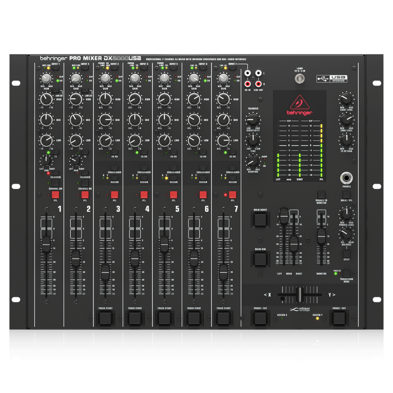 DX2000USB 7-kanaals DJ mixer