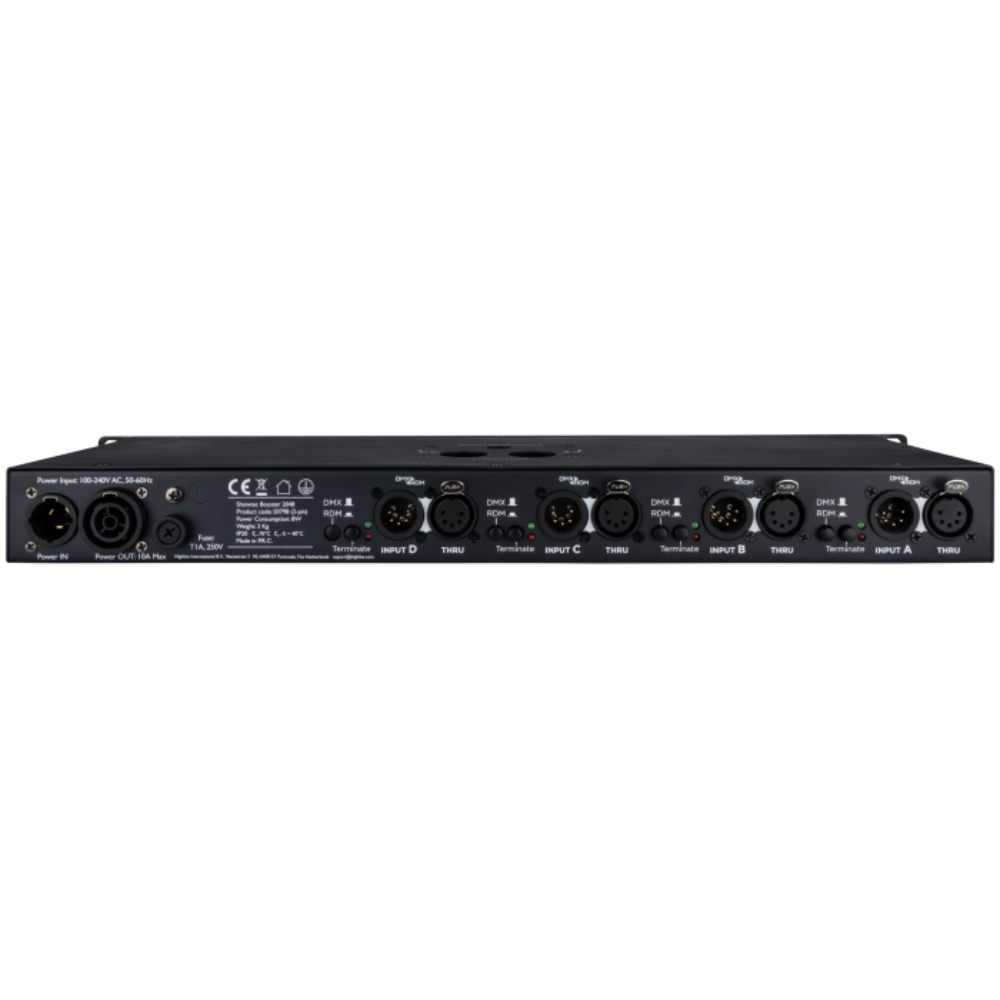Showtec Booster 2048 4-Universe DMX-booster met RDM 5-polig