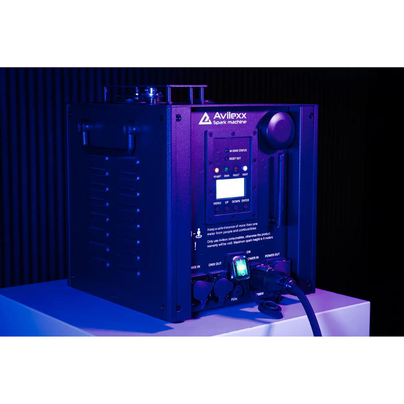 2x Sparkus 2 Sparkular machine + flightcase set