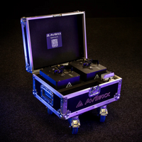 2x Sparkus 5 Sparkular machine + flightcase set