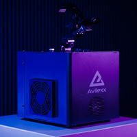 4x Sparkus 5 Sparkular machine + flightcase set