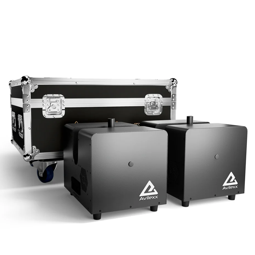 Avilexx 2x Sparkus 6 Sparkular machine + flightcase set afbeelding