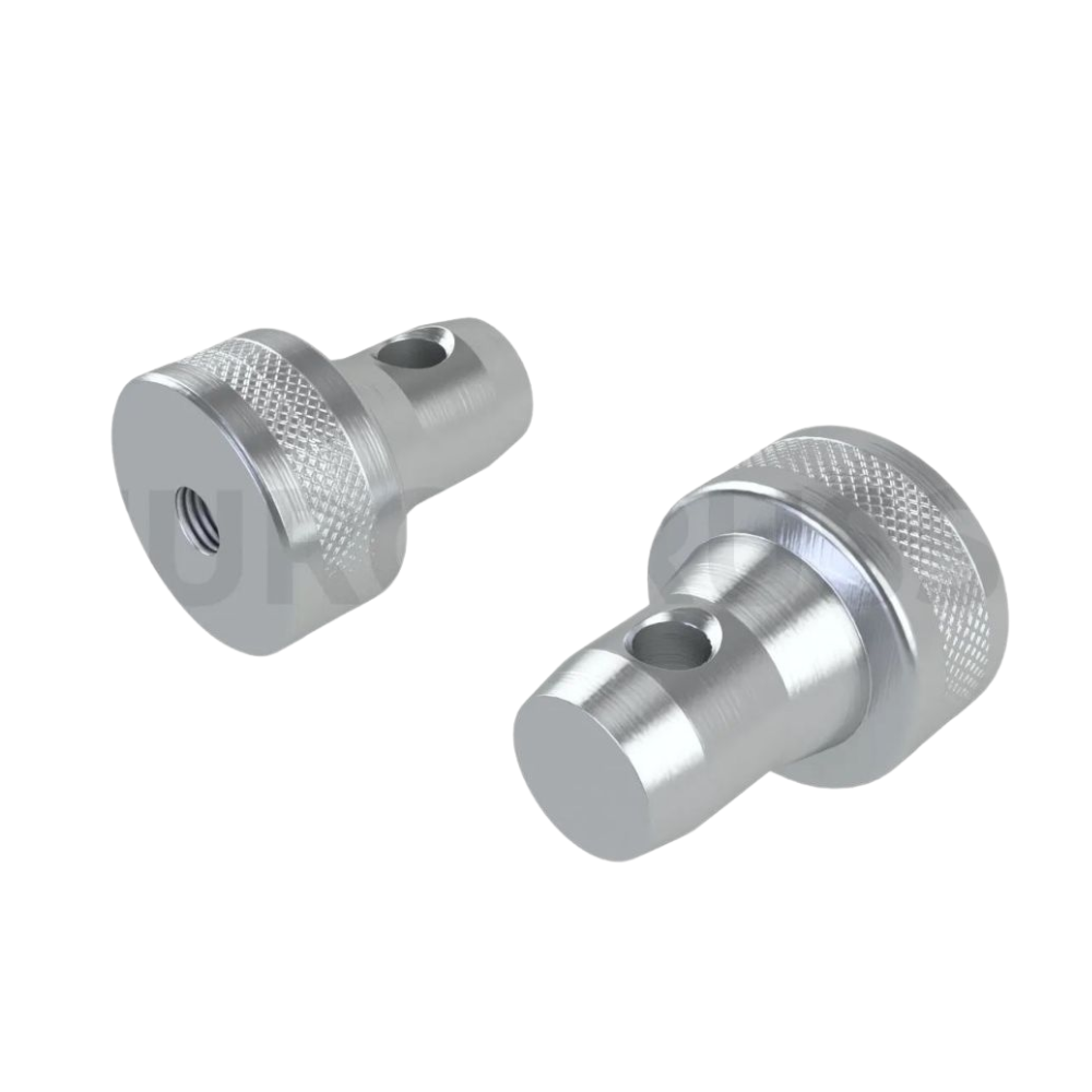 Eurotruss CS1-SCON25 halve truss spigot met M12 binnendraad afbeelding