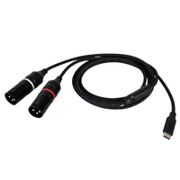 FL115 verloopkabel USB-C naar 2x XLR male 1,5m