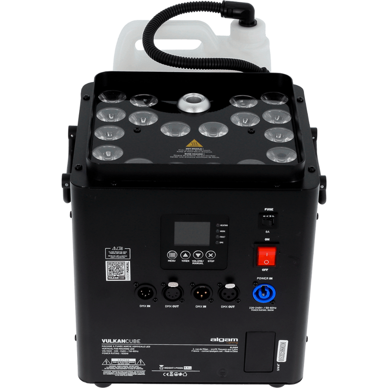 Vulkan Cube Verticale rookmachine 1500W 18x RGBWY LED